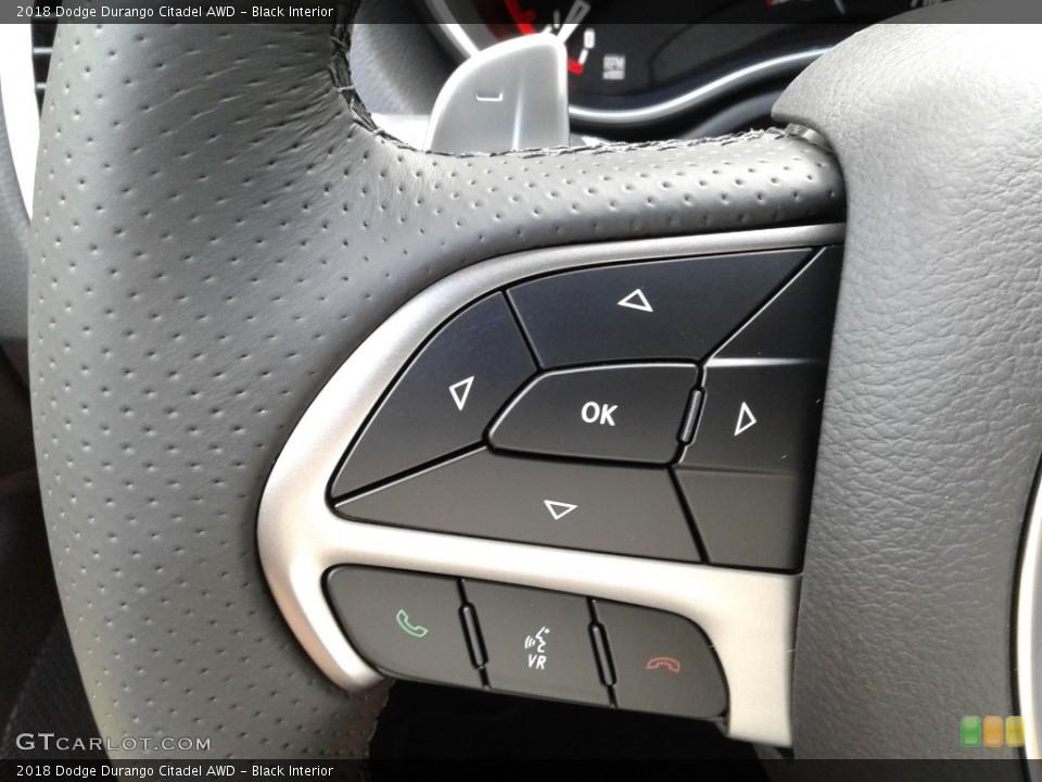 Black Interior Steering Wheel for the 2018 Dodge Durango Citadel AWD #128809770