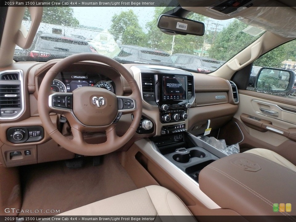 Mountain Brown/Light Frost Beige Interior Photo for the 2019 Ram 1500 Laramie Crew Cab 4x4 #128814195