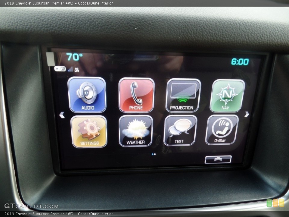 Cocoa/Dune Interior Controls for the 2019 Chevrolet Suburban Premier 4WD #128816759