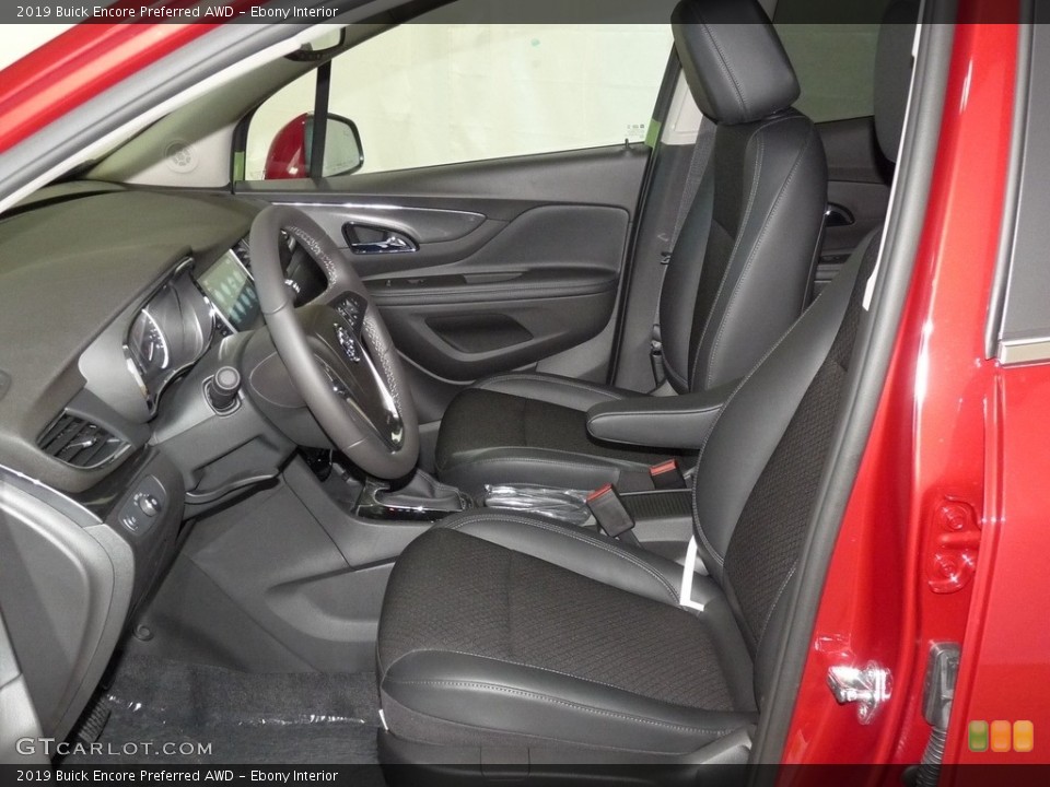 Ebony Interior Front Seat for the 2019 Buick Encore Preferred AWD #128821145