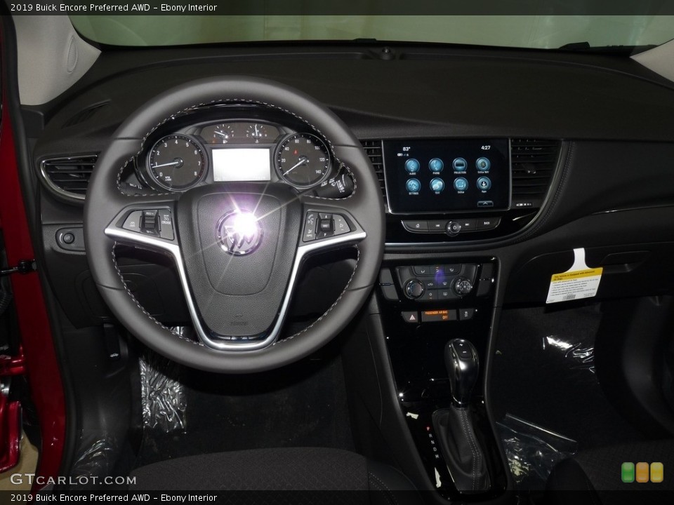 Ebony Interior Dashboard for the 2019 Buick Encore Preferred AWD #128821205