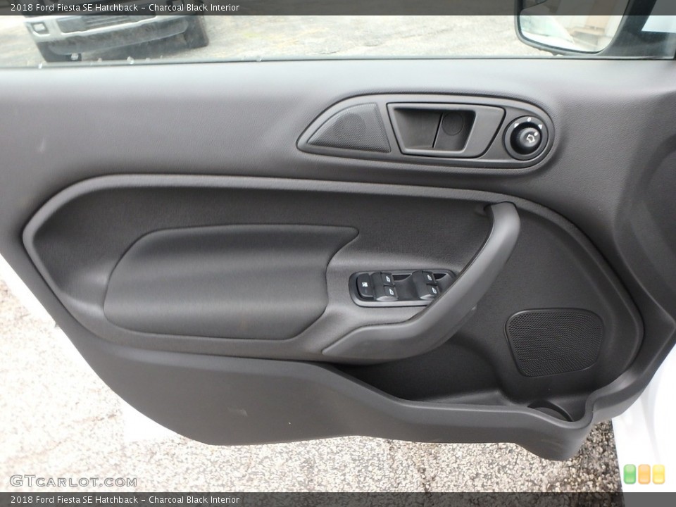 Charcoal Black Interior Door Panel for the 2018 Ford Fiesta SE Hatchback #128832905