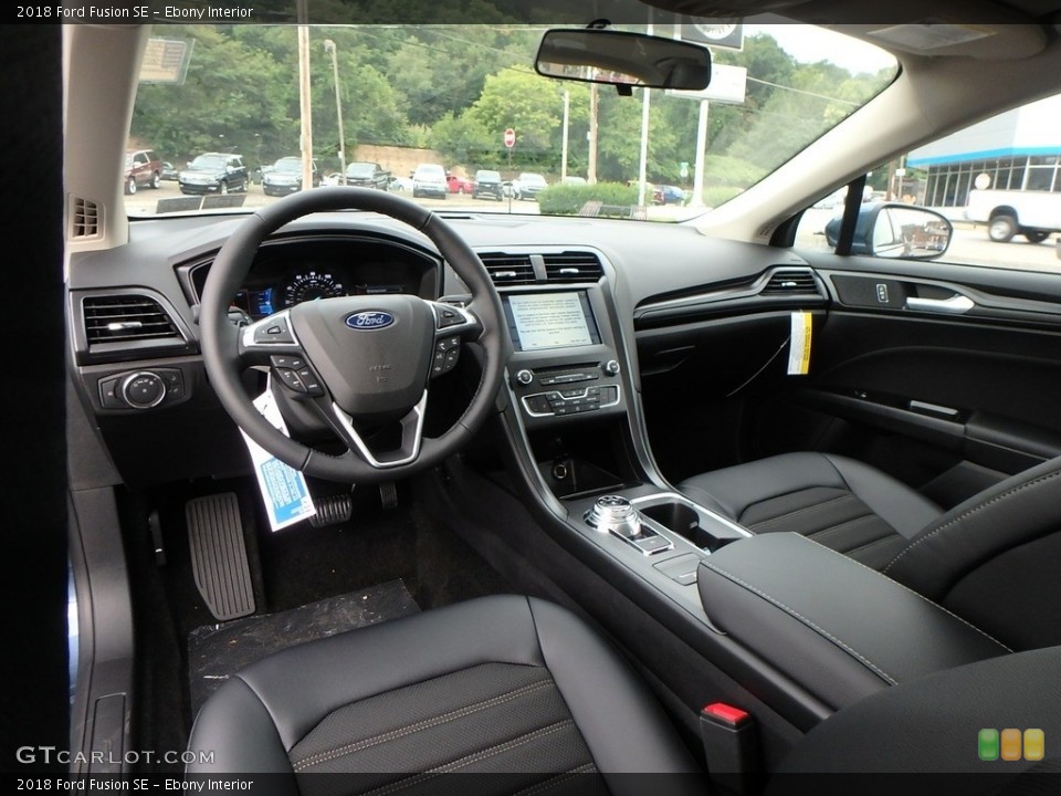 Ebony Interior Photo for the 2018 Ford Fusion SE #128833328