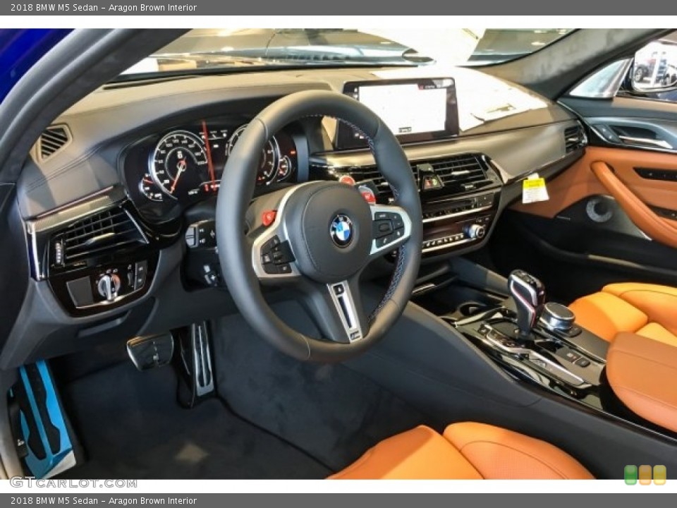 Aragon Brown Interior Front Seat for the 2018 BMW M5 Sedan #128838036