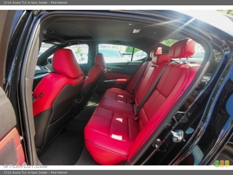 Red Interior Rear Seat for the 2019 Acura TLX A-Spec Sedan #128844921