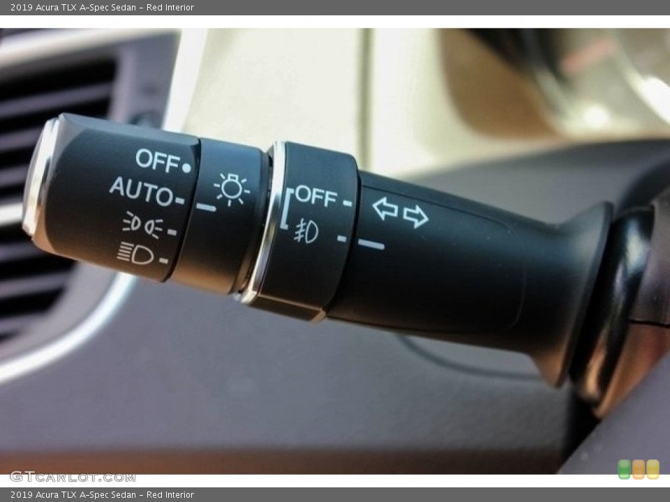 Red Interior Controls for the 2019 Acura TLX A-Spec Sedan #128845170