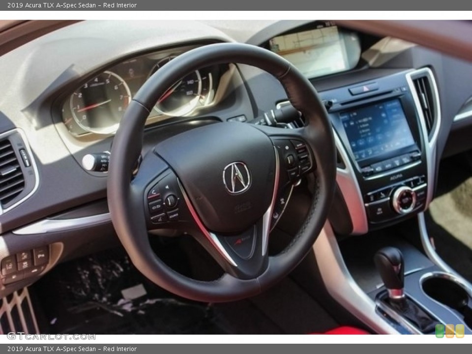 Red Interior Steering Wheel for the 2019 Acura TLX A-Spec Sedan #128845311