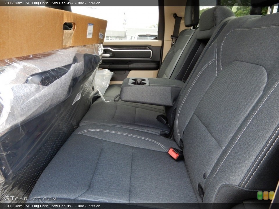 Black Interior Rear Seat for the 2019 Ram 1500 Big Horn Crew Cab 4x4 #128850366