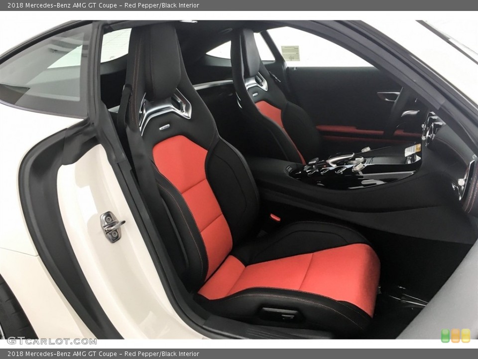Red Pepper/Black Interior Front Seat for the 2018 Mercedes-Benz AMG GT Coupe #128850609