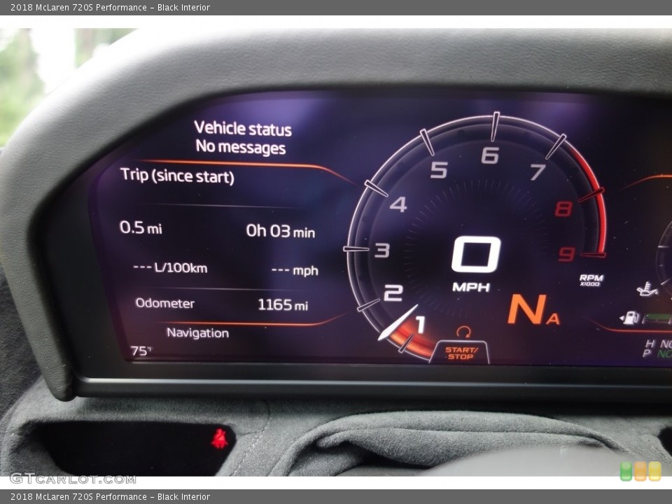 Black Interior Gauges for the 2018 McLaren 720S Performance #128853216
