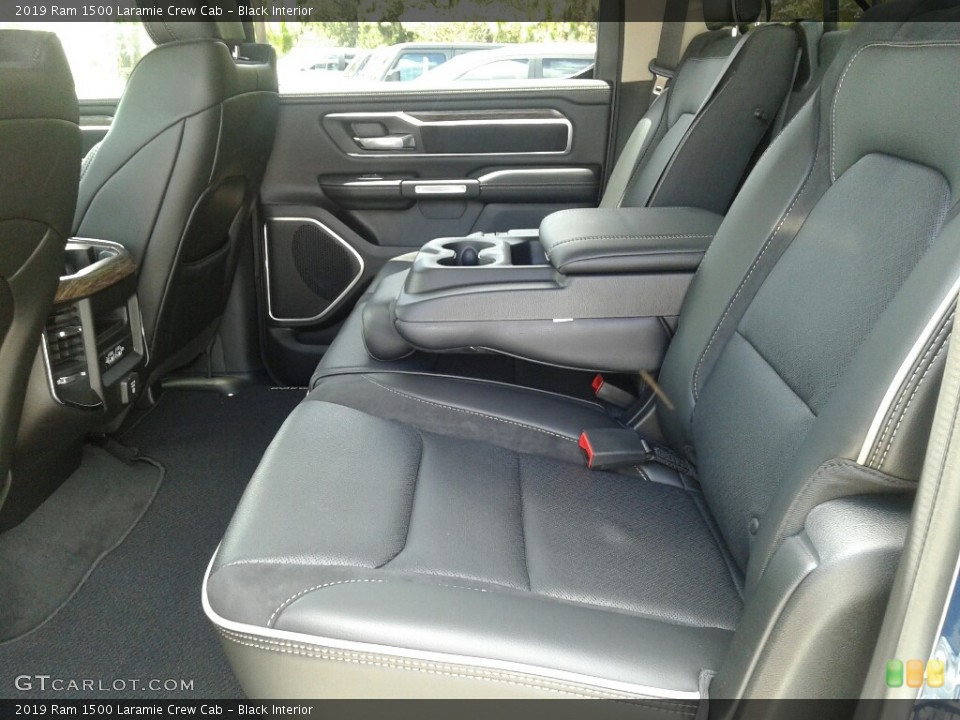 Black Interior Rear Seat for the 2019 Ram 1500 Laramie Crew Cab #128861106