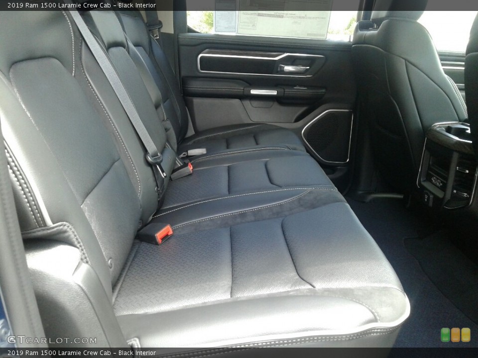 Black Interior Rear Seat for the 2019 Ram 1500 Laramie Crew Cab #128861124