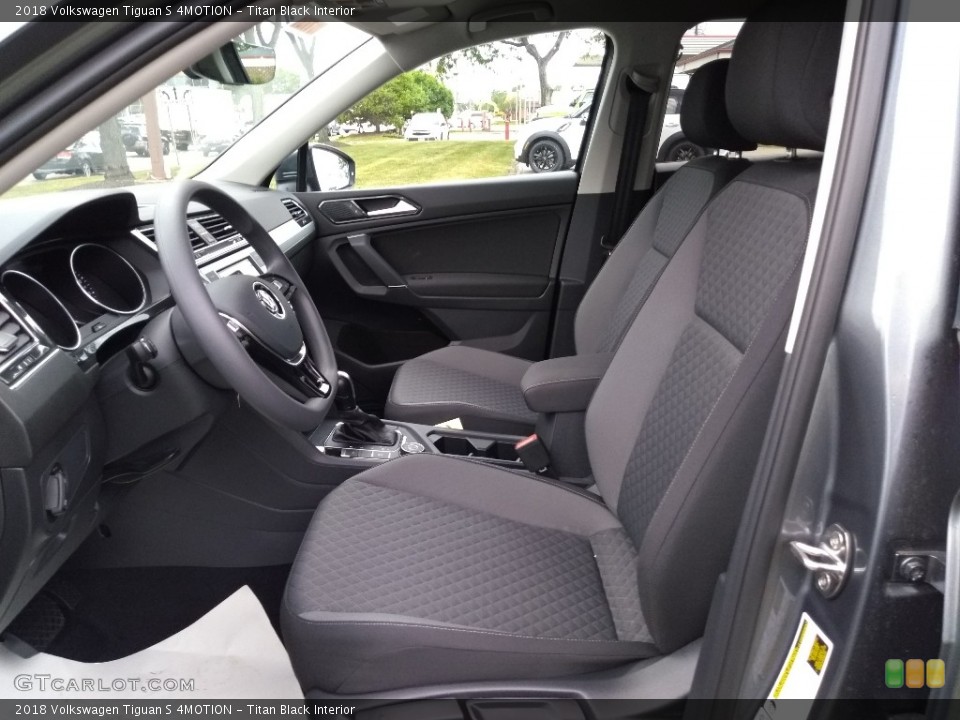 Titan Black Interior Front Seat for the 2018 Volkswagen Tiguan S 4MOTION #128872654