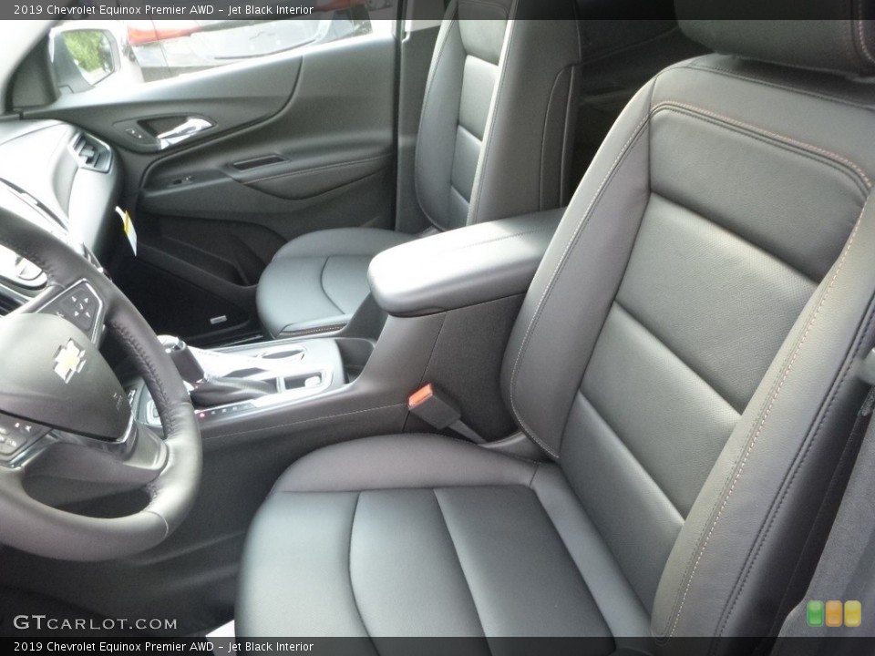 Jet Black Interior Front Seat for the 2019 Chevrolet Equinox Premier AWD #128883445