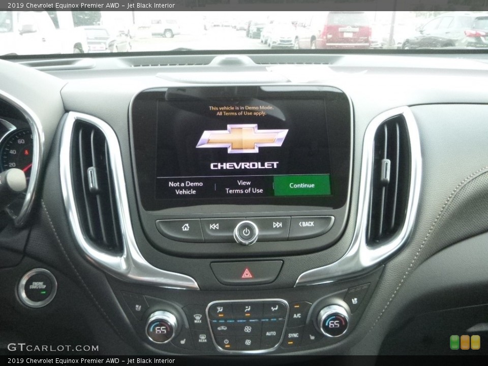 Jet Black Interior Controls for the 2019 Chevrolet Equinox Premier AWD #128883484