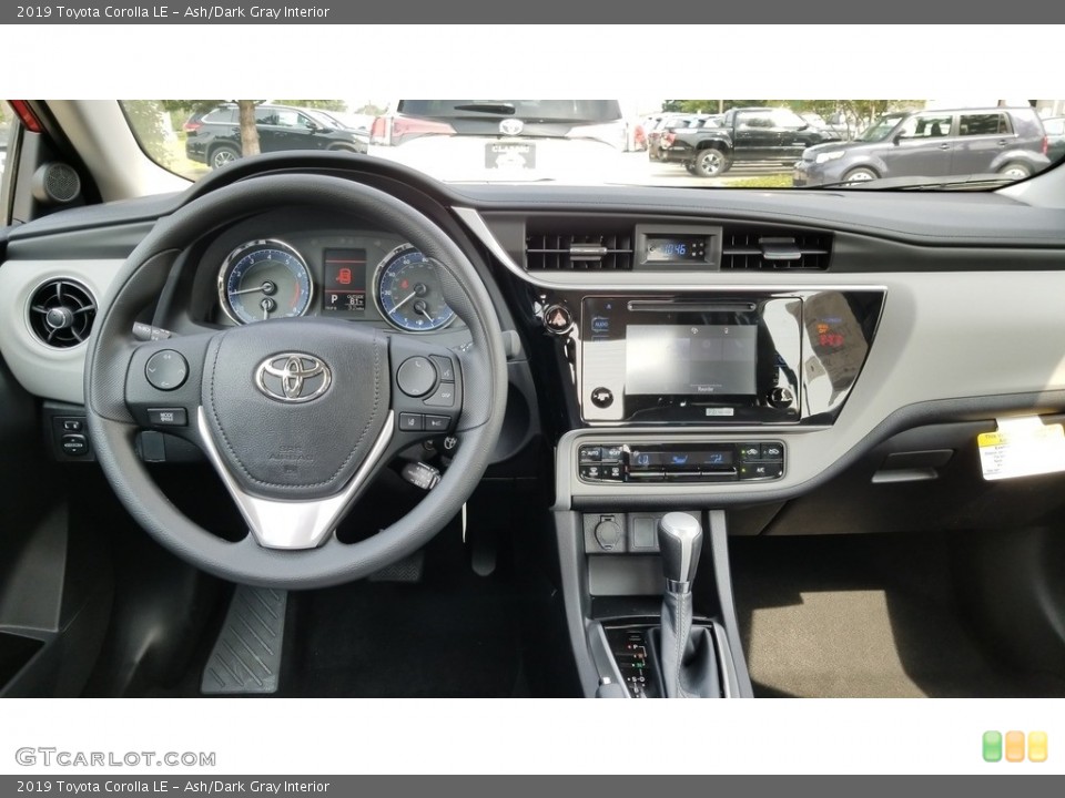 Ash/Dark Gray Interior Dashboard for the 2019 Toyota Corolla LE #128890540