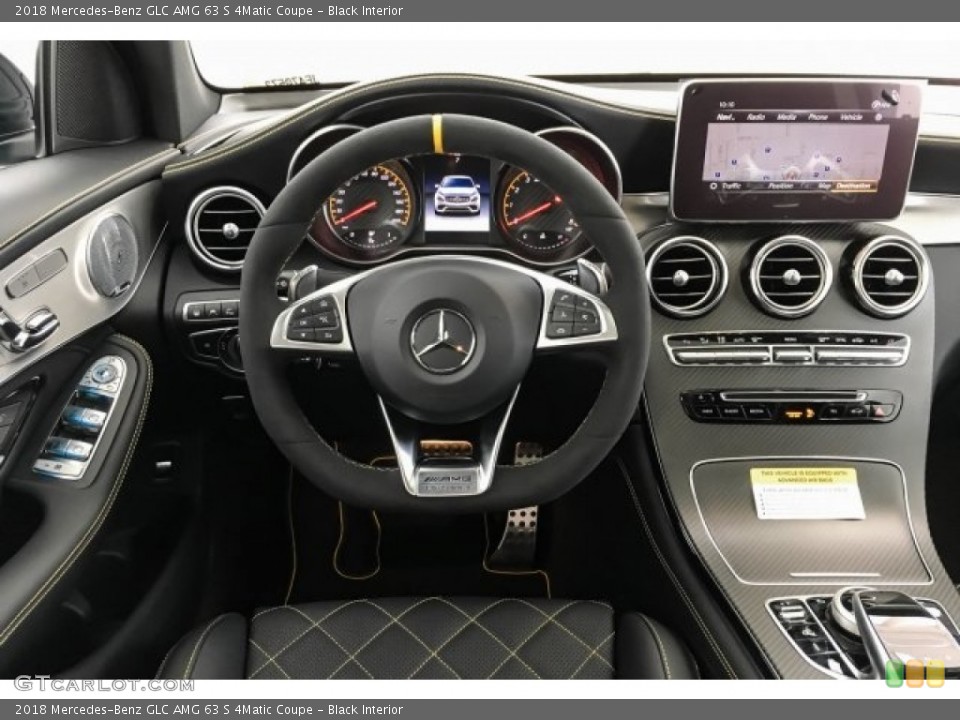 Black Interior Steering Wheel for the 2018 Mercedes-Benz GLC AMG 63 S 4Matic Coupe #128894032