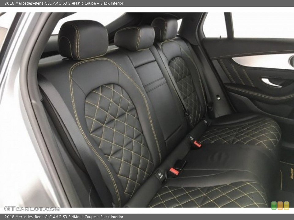 Black Interior Rear Seat for the 2018 Mercedes-Benz GLC AMG 63 S 4Matic Coupe #128894191
