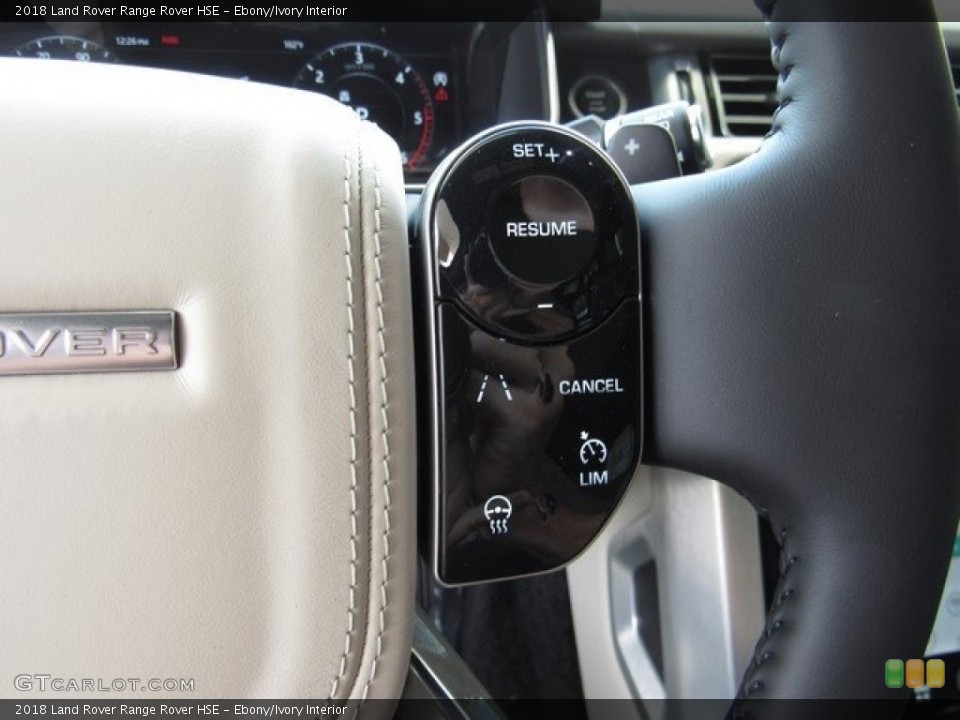 Ebony/Ivory Interior Steering Wheel for the 2018 Land Rover Range Rover HSE #128896795
