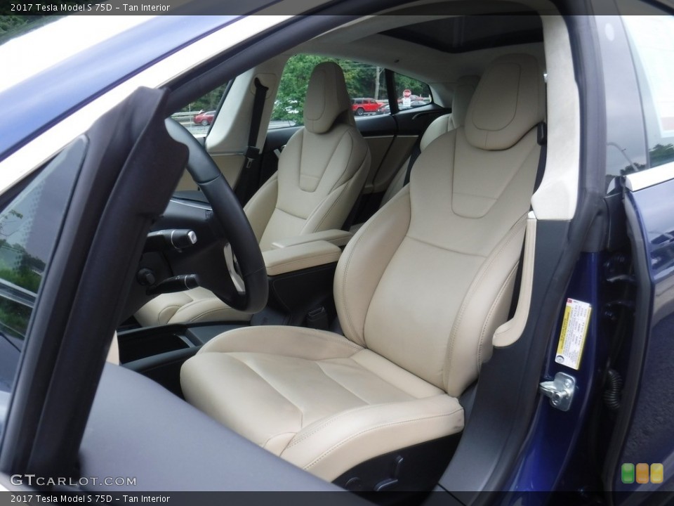 Tan 2017 Tesla Model S Interiors