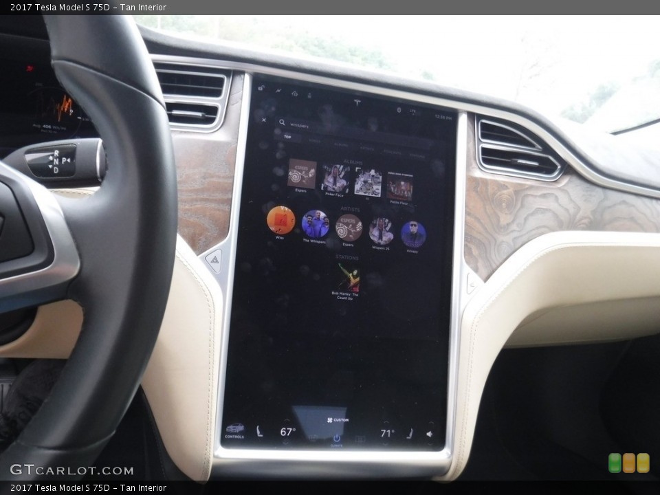 Tan Interior Controls for the 2017 Tesla Model S 75D #128900158