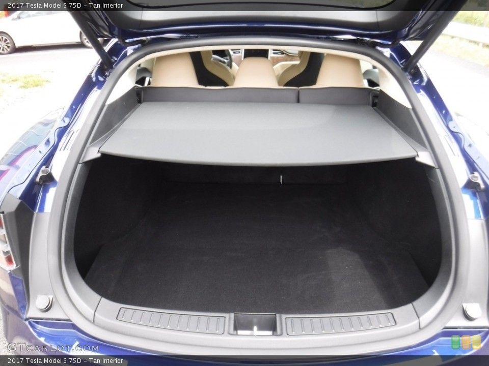 Tan Interior Trunk for the 2017 Tesla Model S 75D #128900338