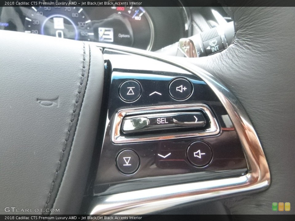 Jet Black/Jet Black Accents Interior Steering Wheel for the 2018 Cadillac CTS Premium Luxury AWD #128902942