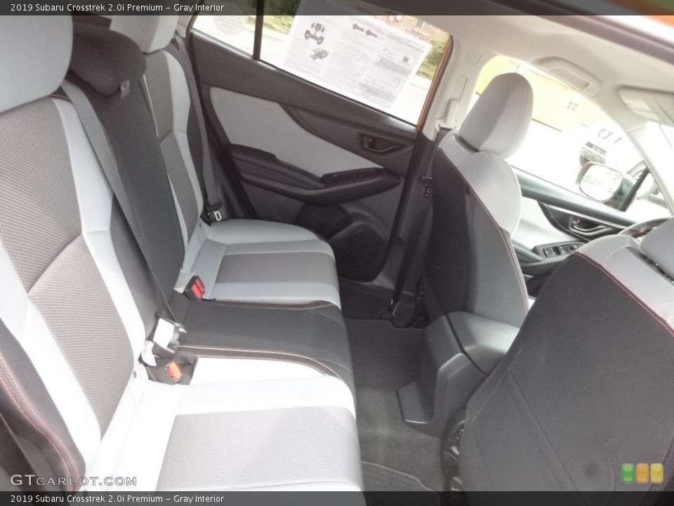 Gray Interior Rear Seat for the 2019 Subaru Crosstrek 2.0i Premium #128906974