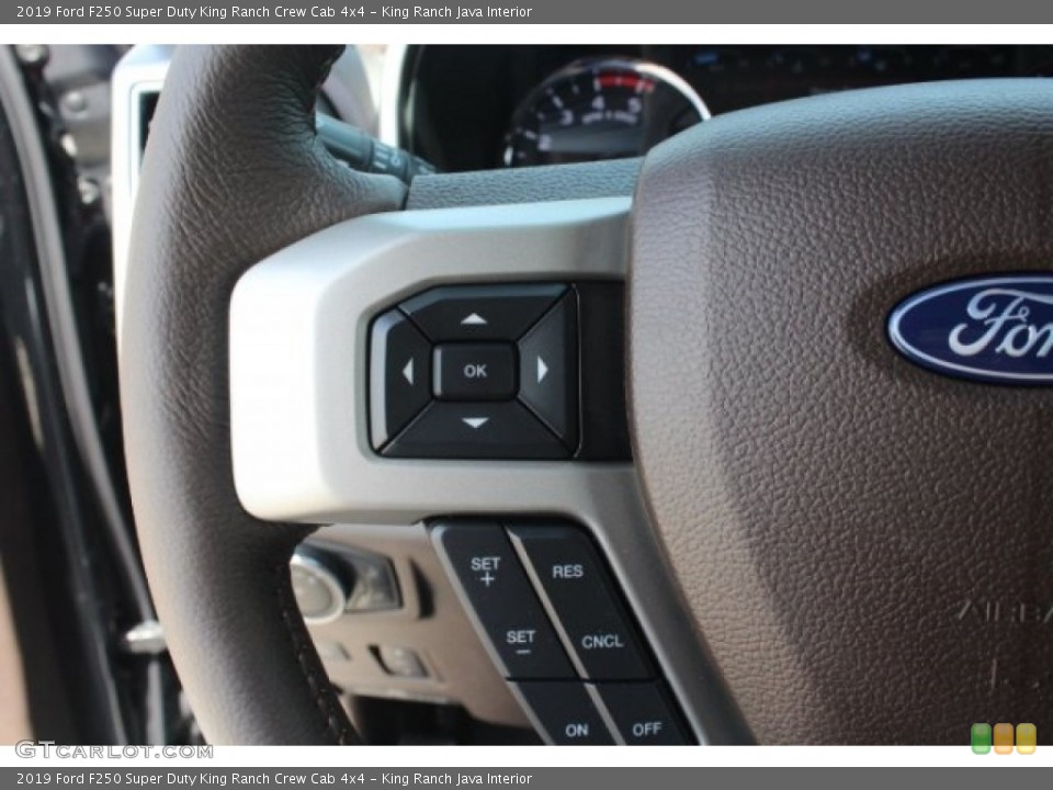 King Ranch Java Interior Steering Wheel for the 2019 Ford F250 Super Duty King Ranch Crew Cab 4x4 #128908894