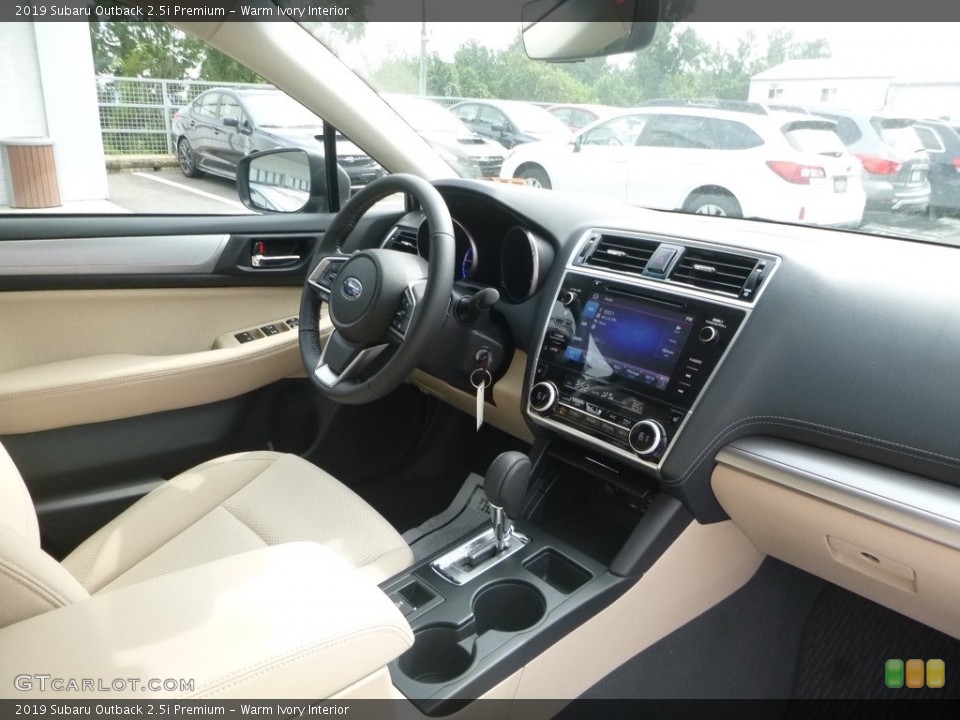 Warm Ivory Interior Dashboard for the 2019 Subaru Outback 2.5i Premium #128909617
