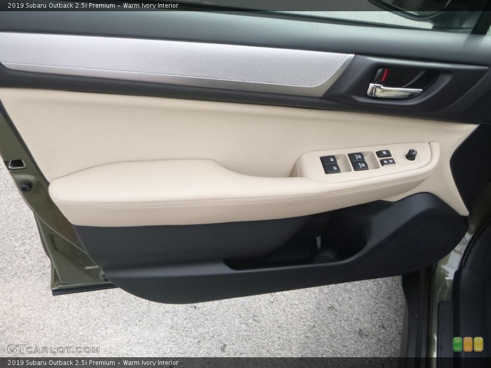 Warm Ivory Interior Door Panel for the 2019 Subaru Outback 2.5i Premium #128909659