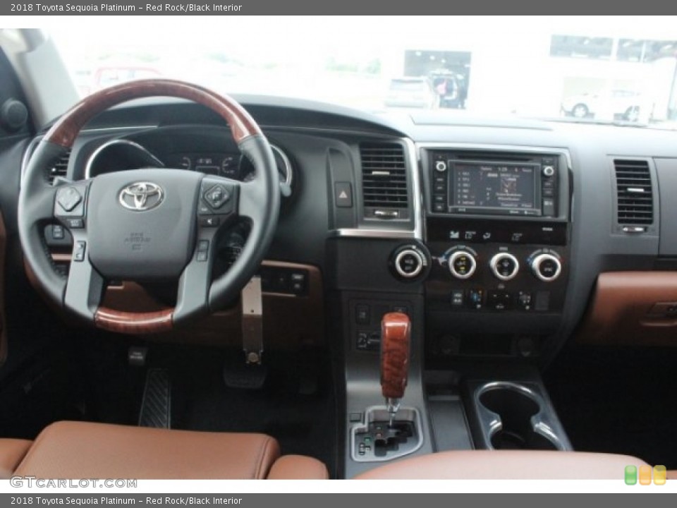 Red Rock/Black Interior Dashboard for the 2018 Toyota Sequoia Platinum #128915083