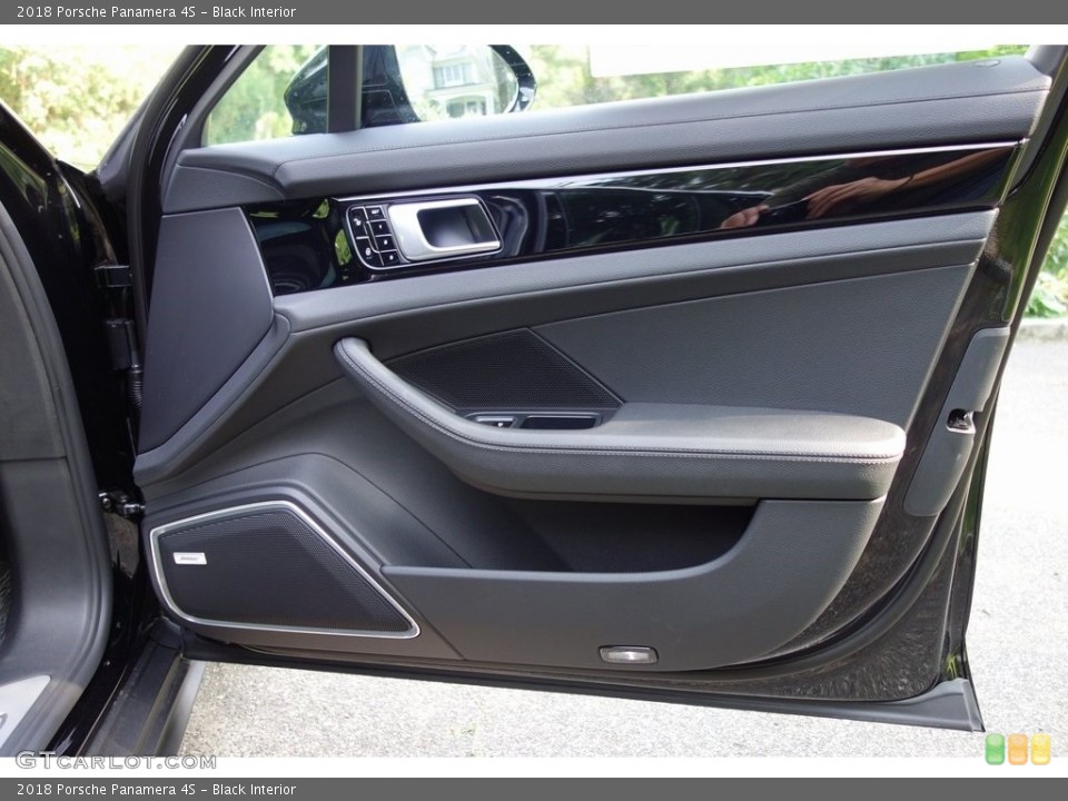 Black Interior Door Panel for the 2018 Porsche Panamera 4S #128925365
