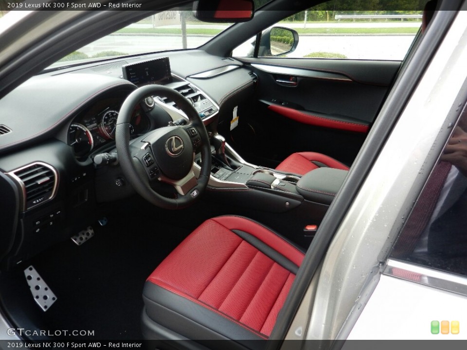 Red Interior Photo for the 2019 Lexus NX 300 F Sport AWD #128929467