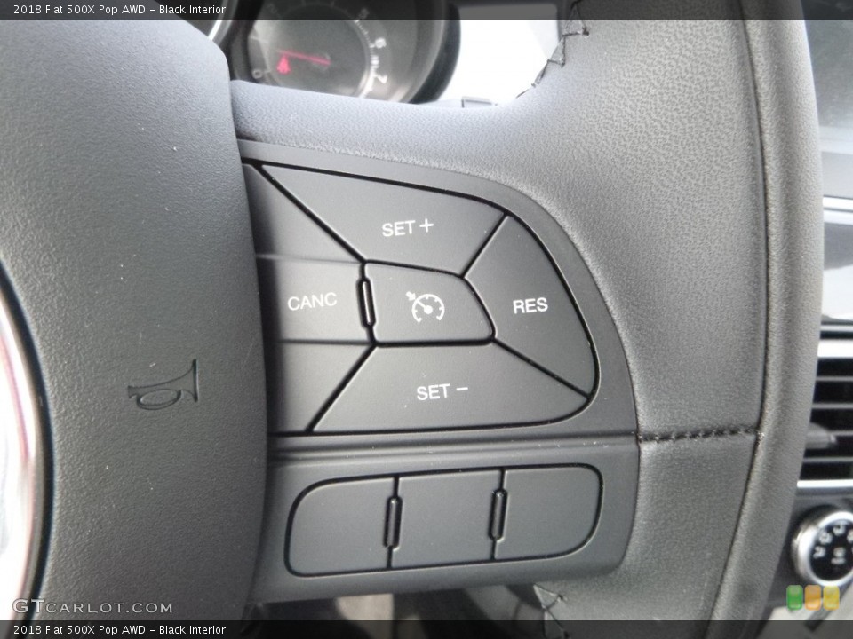 Black Interior Steering Wheel for the 2018 Fiat 500X Pop AWD #128932089