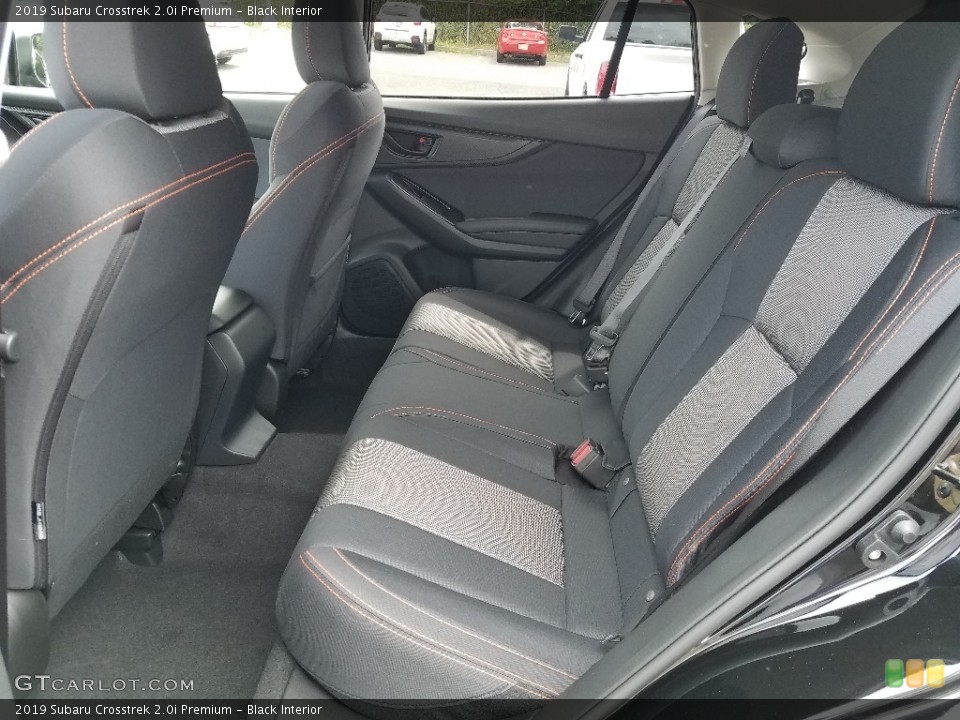 Black Interior Rear Seat for the 2019 Subaru Crosstrek 2.0i Premium #128937912