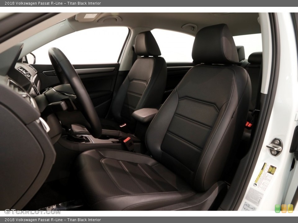 Titan Black Interior Front Seat for the 2018 Volkswagen Passat R-Line #128948151