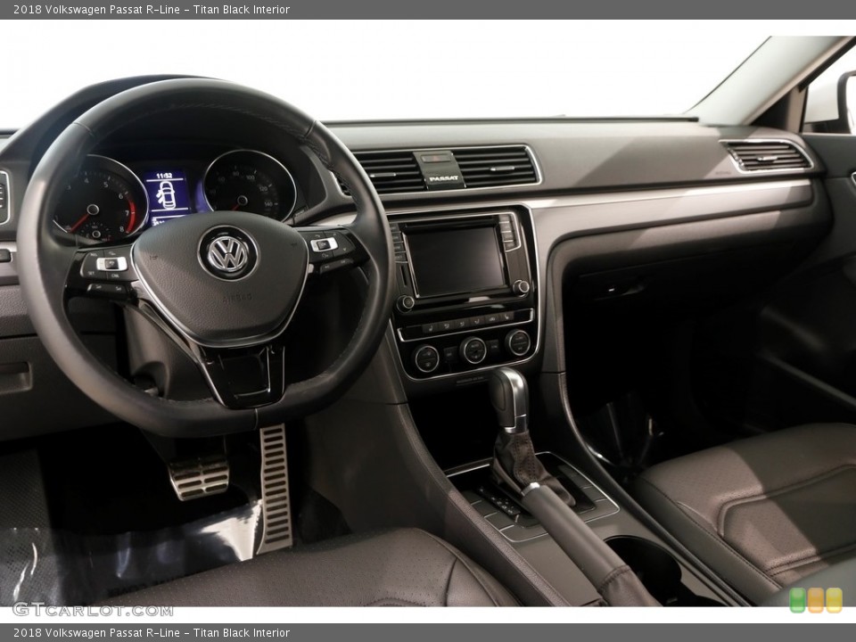 Titan Black Interior Dashboard for the 2018 Volkswagen Passat R-Line #128948157