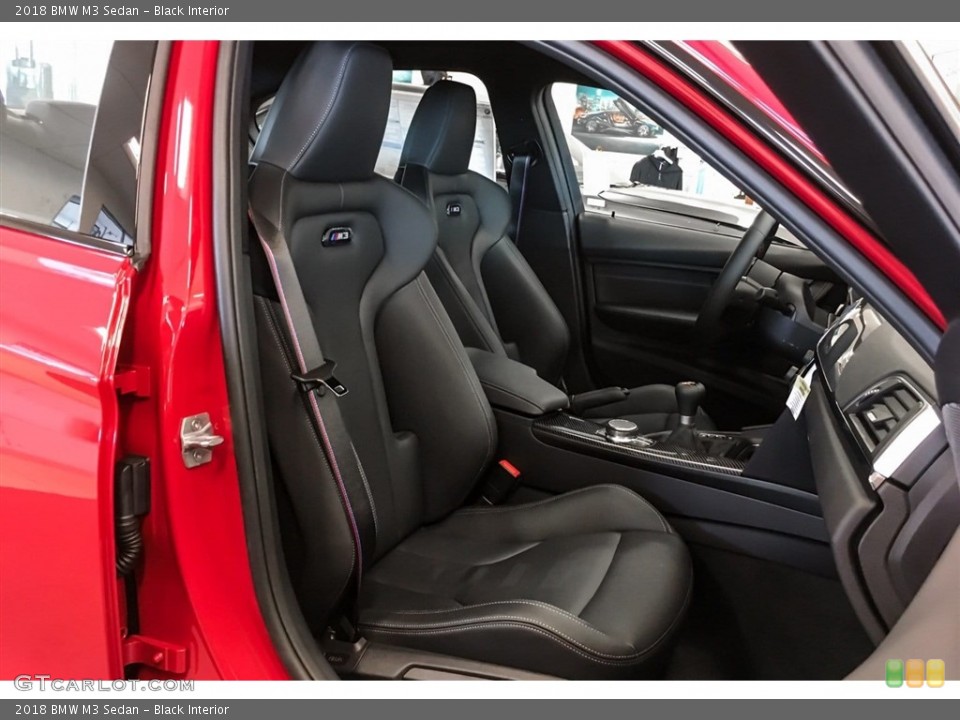 Black Interior Front Seat for the 2018 BMW M3 Sedan #128953368