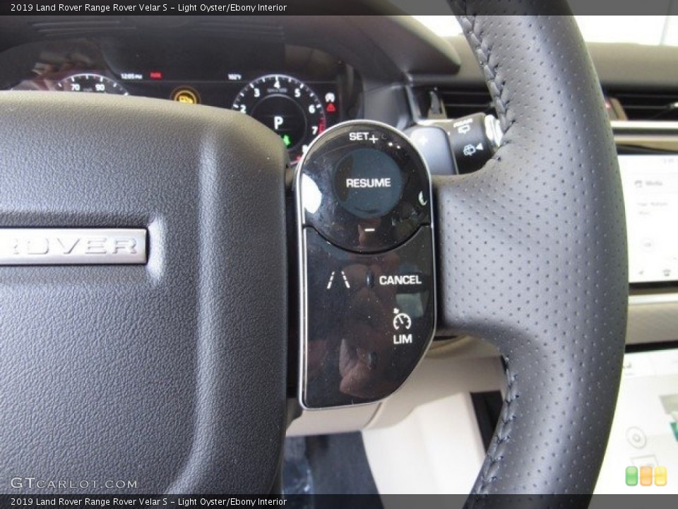 Light Oyster/Ebony Interior Steering Wheel for the 2019 Land Rover Range Rover Velar S #128953707