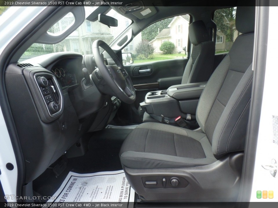 Jet Black Interior Photo for the 2019 Chevrolet Silverado 1500 RST Crew Cab 4WD #128977216