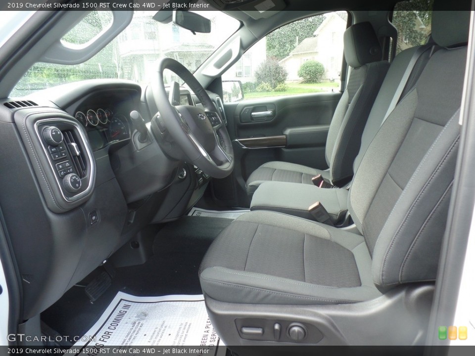 Jet Black Interior Front Seat for the 2019 Chevrolet Silverado 1500 RST Crew Cab 4WD #128977243