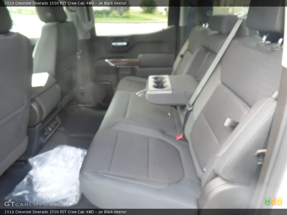 Jet Black Interior Rear Seat for the 2019 Chevrolet Silverado 1500 RST Crew Cab 4WD #128977942