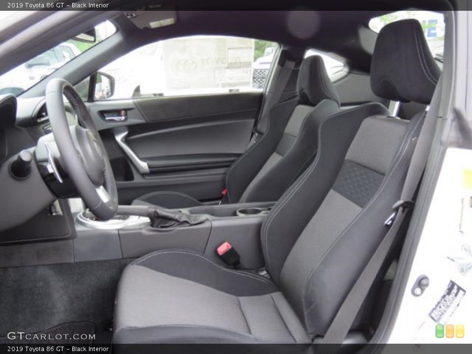 Black 2019 Toyota 86 Interiors