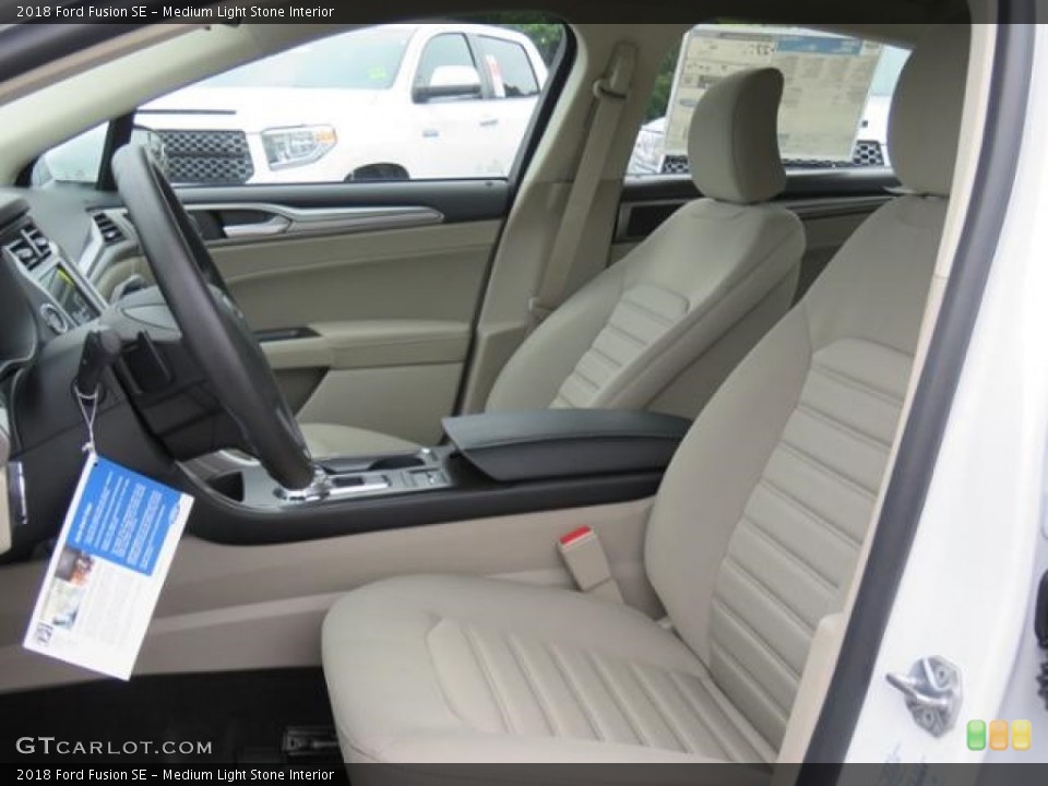 Medium Light Stone 2018 Ford Fusion Interiors