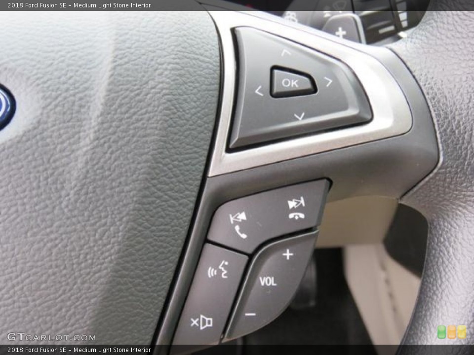 Medium Light Stone Interior Steering Wheel for the 2018 Ford Fusion SE #128980967