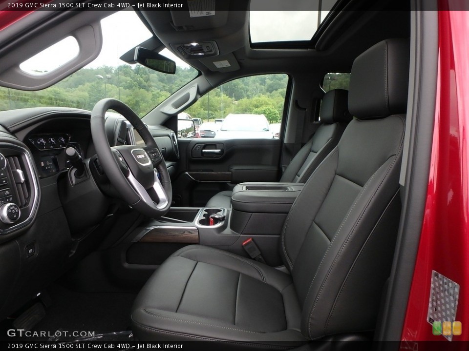 Jet Black Interior Photo for the 2019 GMC Sierra 1500 SLT Crew Cab 4WD #128985265