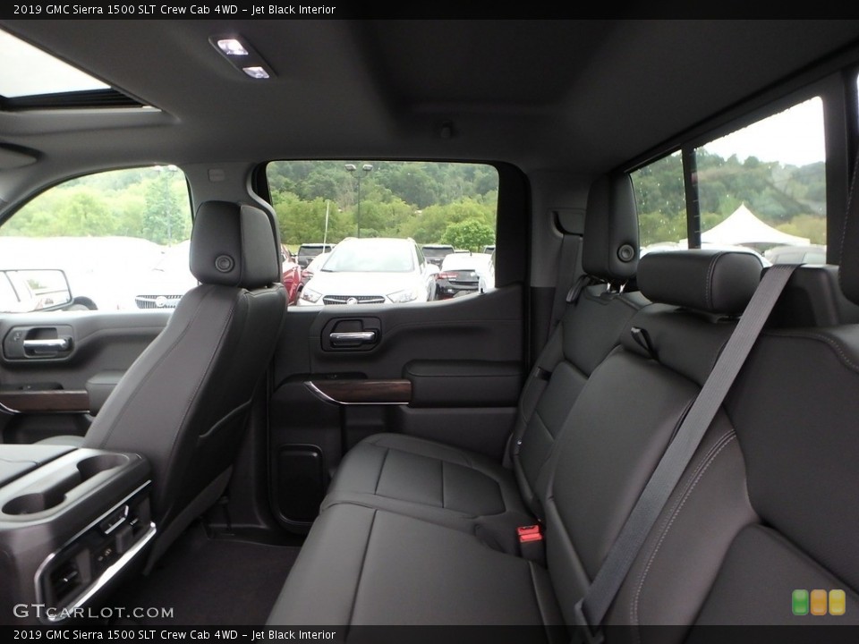 Jet Black Interior Rear Seat for the 2019 GMC Sierra 1500 SLT Crew Cab 4WD #128985289