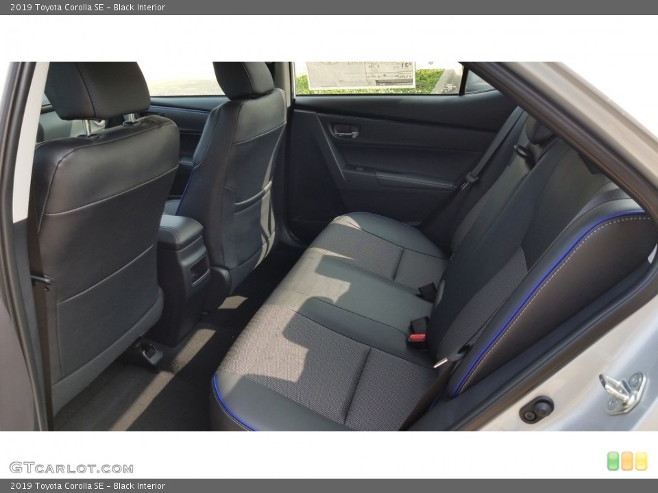 Black Interior Rear Seat for the 2019 Toyota Corolla SE #128985793