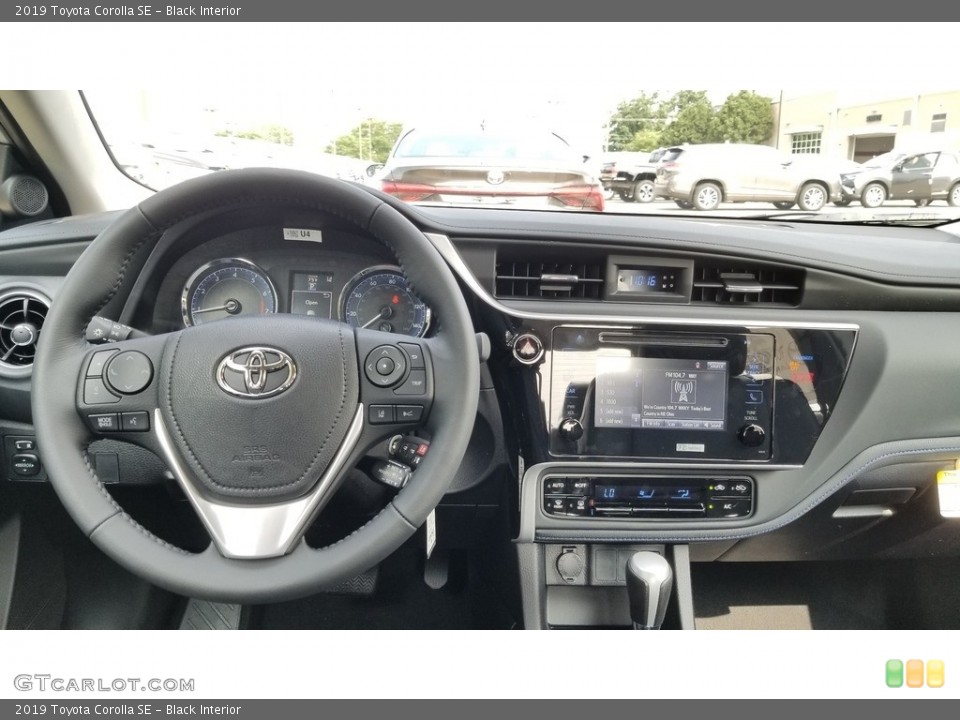 Black Interior Dashboard for the 2019 Toyota Corolla SE #128985814